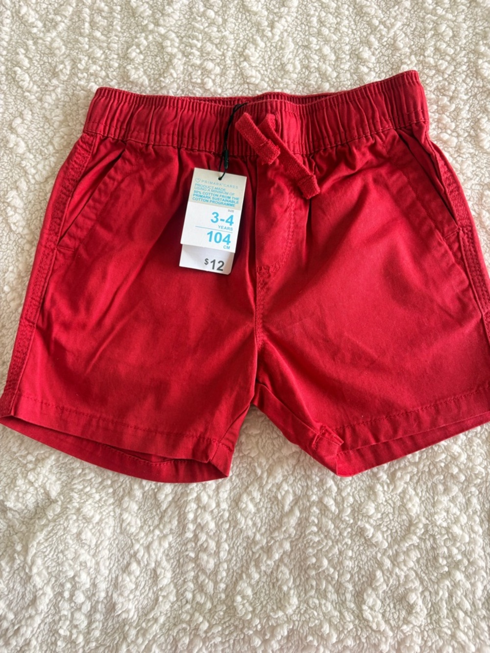 Primark Red Kids Pull-On Shorts